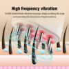 Electric Vibration Massage Comb Red Light Micro-current Essence Oil Applicator Promote Hair Growth Portable Head Massager