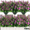 3b6faec4f5741d10 RECUTMS 12 Bundles Outdoor Artificial Flowers UV Resistant Fake Boxwood Plants, Faux Greenery for Indoor Outside Hanging Plants Garden Porch Window Box Home Wedding Farmhouse Décor(Yellow)