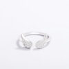 3b78e8c9fb600833 WYEAIIR Sterling Sier Diamond Angel Wings Cool Resizable Opening Ring For Women Jewelry