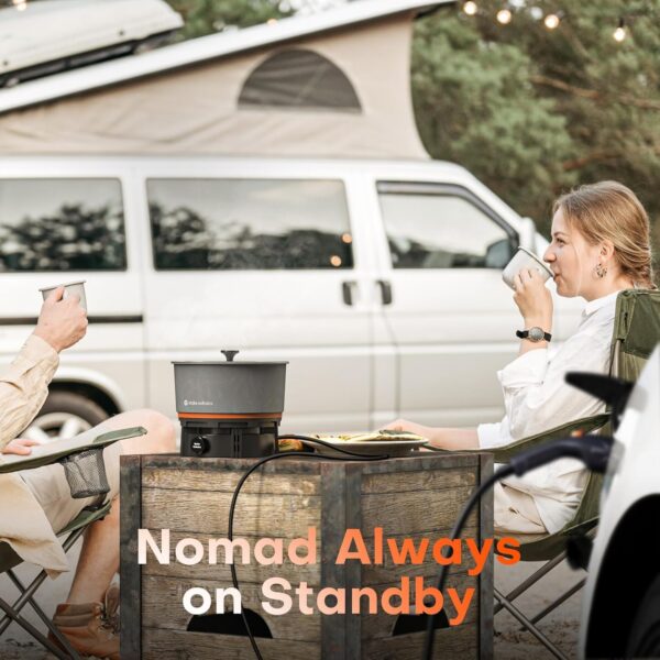 3b896757d095b44a Nomad Cooking System, Electric Camping Stove 200-1000W with Pan & Pot, 120V Portable Outdoor Cooking Gear Set, Windproof Cookware for RV, EV, Overland, Vanlife, Car Camping