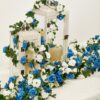 3b9238b23a27bc77 PARTY JOY 5pcs 41Ft Flower Garland Fake Rose Vine Artificial Flowers Hanging Rose Ivy Hanging Baskets Wedding Arch Garden Background Decor
