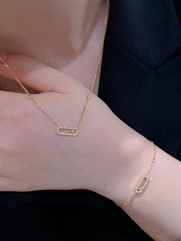 3b9bc43ce2248064 Cmon Kstar Classic Sterling Sier Plated Gold High Quality Moving Diamond Women's Necklace Pendant Exquisite Gift