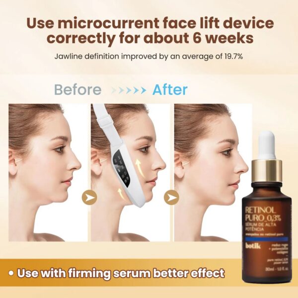 3b9d3a2012d7ba74 Electric V Face Lifting Beauty Device 6 Modes 8 Levels EMS Micro-current Firming Facial Massager Double Chin Removal Skin Care
