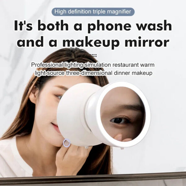 3ba91730f99b52ab Xiaomi New Smart Beauty Mirror Foam Soap Dispenser Wall Mounted Infrared Induction Automatic Hand Sanitizer hine USB Charging