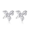 Serenity 1.2cttw 3*6mm Marquise Cut All Moissanite For Women S Sier 4 Stones Horse Eye Diamond Pendant Necklace
