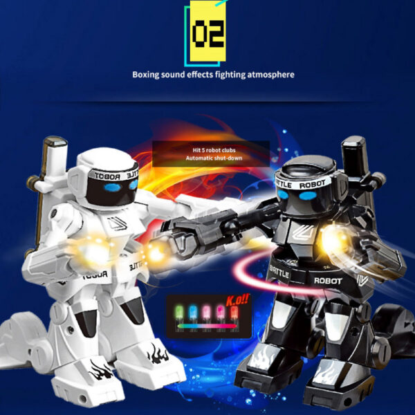 RC Battle Bo Toy Remote 2.4G Humanoid Fighting Robot with Two Control Joysticks Toys for Kids