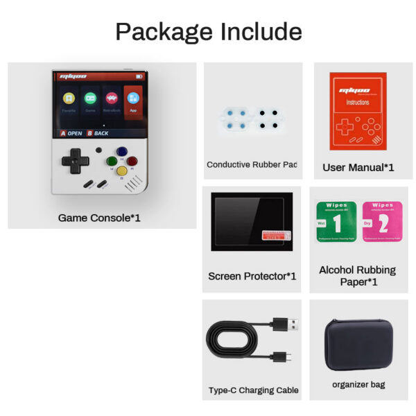 3bcdc1cc2ccff1c3 MIYOO MINI + Plus Portable Handheld Retro Game Console 3.5” IPS HD Screen WIFI Open Source Linux System Compatible with Onion OS