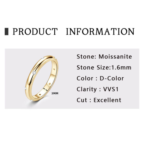 3bcf8f27ede24554 Lnngy Moissanite Diamond Ring Sier Rings Original Certified For Women Couples Delicate Stackable Wedding Finger Jewellery