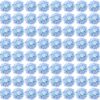 Auihiay 64pcs Silk Hydrangea Artificial Flowers, Artificial Hydrangea Flowers with Stems, Full Hydrangea Flowers for Wedding Centerpieces, Home, Garden, Party Decoration (Blue)