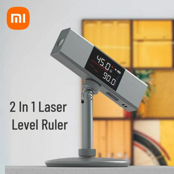 3bdd0781585a1212 Xiaomi Duka Protractor Digital Inclinometer Measure 2 in 1 Laser Level Gauge Construction Tools Angle Ruler
