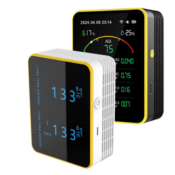 3be09406ffa72f8a Tuya WiFi 15 in 1 Air Quality Detector Household Portable AQI PM0.3 PM1.0 PM2.5 PM10 CO CO2 TVOC HCHO Tester with Alarm Function