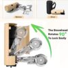 Jargrovs Camping Gaskocher,Portable Gas Camping Stove,Faltbarer Campingkocher mit Tragetasche,2,6 kW Windschutz Gaskocher, kompakter campingkocher gas für Camping,Wandern und Partys (Khaki)