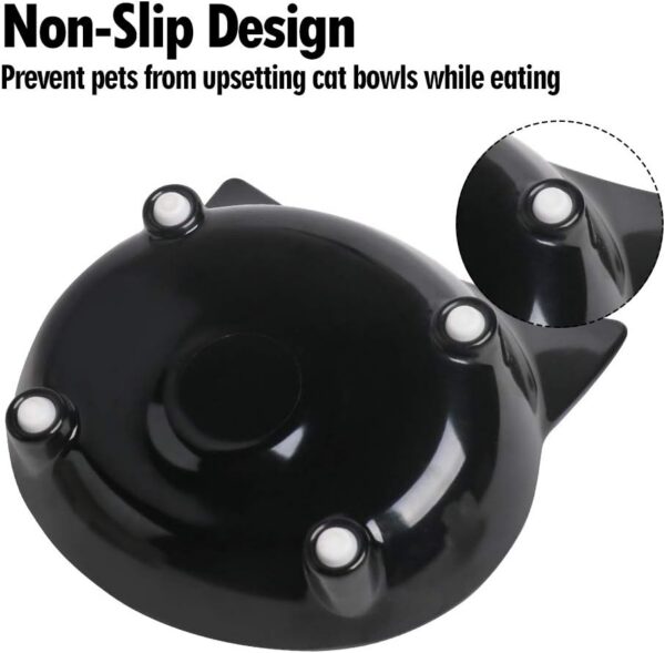 3c013a5a5ae2de29 Cat Food Bowls, Non-Slip, Safe Food-Grade Melamine, Anti-Skid Base, Shallow Design, Dishwasher-Safe, 8 Ounces