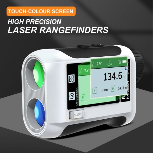 touch screen Range Finder Golf Telescope rechargeable rangefinder LCD Display Laser Distance meter with Flag-Lock 600m