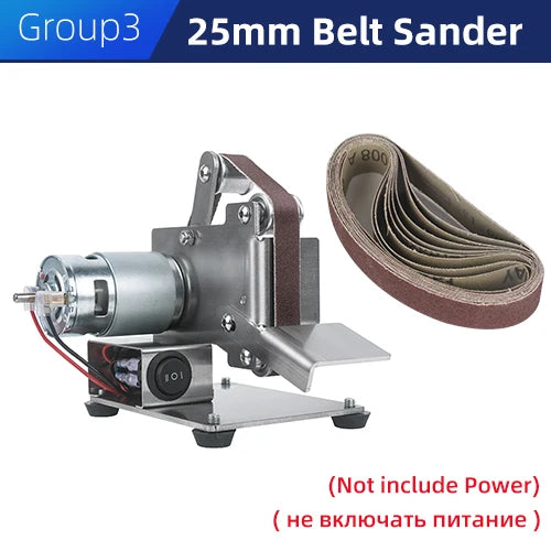 TUNGFULL Mini Belt Grinding Machine Tool Sharpening Machine Sanding Grinding Electric Sander Home Diy Polisher Machine