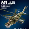 Sluban Assembled building blocks MI24S armed transport helicopter KA52S gunship model boy toy birthday gift