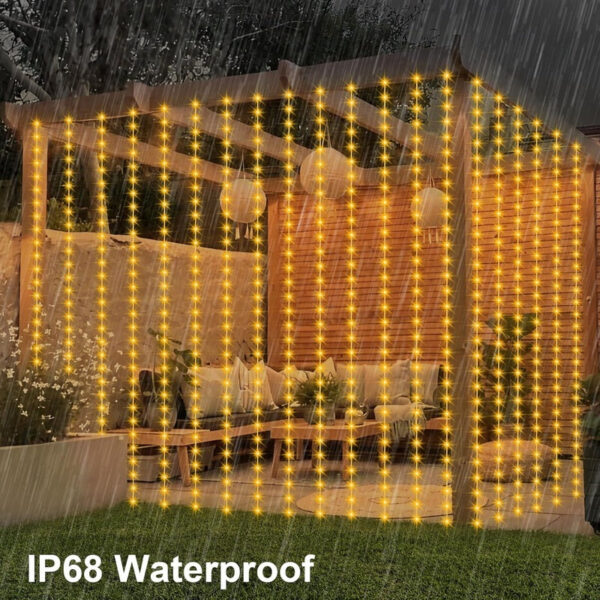 3c201f8b3ced63d3 Smart LED Lights, 3mx3m 300Leds USB Lights with Bluetooth App Timer ,Music Sync Christmas Curtain String Outdoor