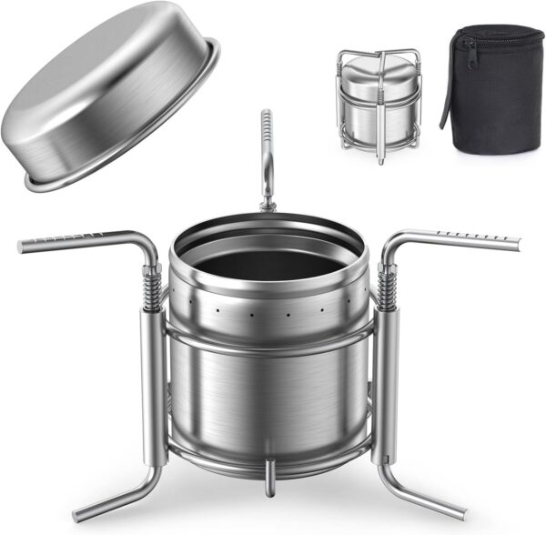 Lixada Spirit Burner,Alcohol Stove Burner Portable Outdoor Mini Spirit Stove for Hiking BBQ Cooking Picnic Camping Survival