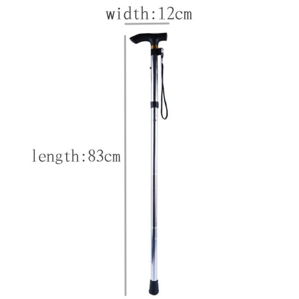 3c467c156b7eb0d6 Hiking Camping Mountaineering Walking Stick Telescopic Baton Trekking Poles Folding Cane Crutches Pole Unisex