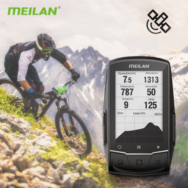 3c5619737f9d46bc MEILAN M1 Bike Computer GPS 2.6-inch Screen Cycg Wireless Speedometer Tracker Odometer Road MTB Bicycle Navigation ANT+