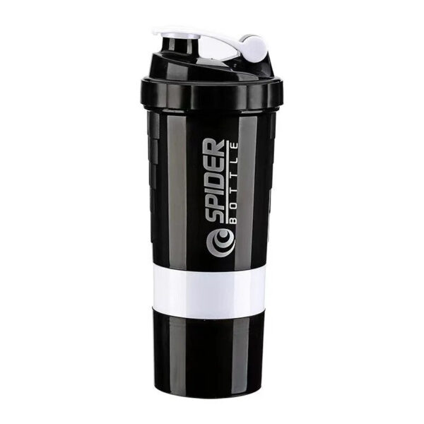 3 Layers Shaker Protein Powder Shake Water Plastic Mixing Cup Body Building Exercise Bottle
