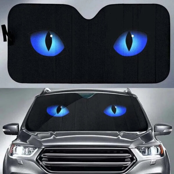 Car Solar Protection Cartoon Big Eyes Heated Windshield Sunshade Car Window Windscreen Cover Sun Shade Auto Sun Visor