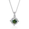 3c6be94c6810440a JoyceJelly 6.5mm 1ct Moissanite Necklace For Women S Sterling Sier Jewelry Lab Created Diamond Pendant Clavicle Chain Gift
