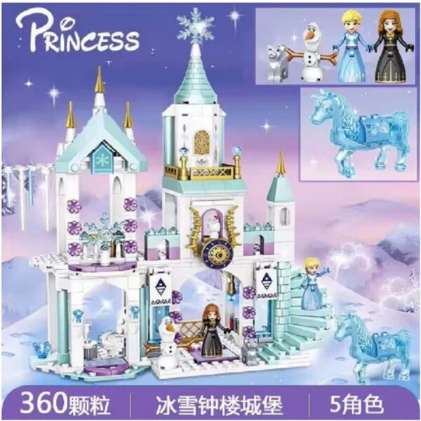 3c746244bfd7c9e6 Frozen Princess Snow Castle Building Blocks Sets Movies Educational Assembled Toys DIY Gifts For Girls
