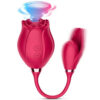 3ca62576189adf74 Rose Toy Dildo Thrusting Vibrator for Women Egg Clitoris Sucker Stimulator Tongue Licking Wiggle Adults Goods Sucking Sex Female