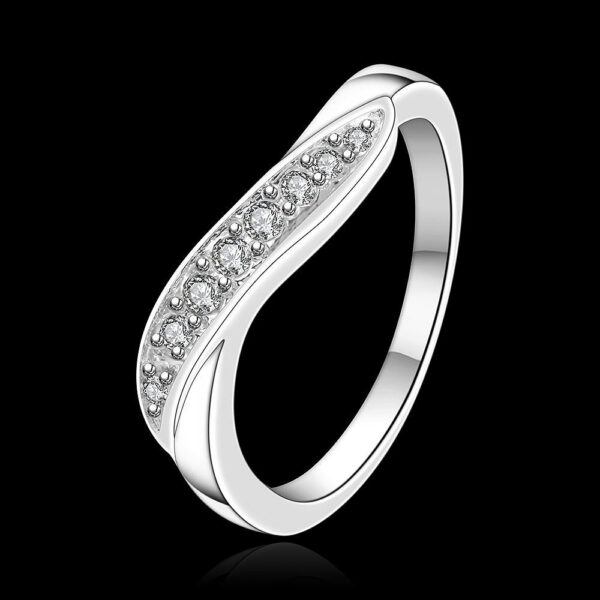 3cae4c28cd36c2e2 Sterling Sier crystal diamond rings for women Fashion elegant wedding accessories Party Gifts Charms fine Jewelry