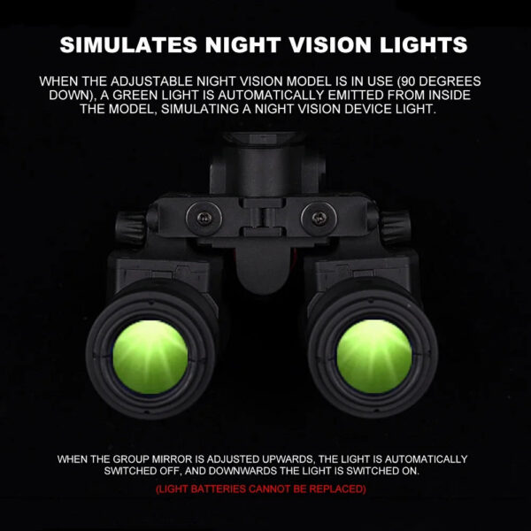 AN/PVS31 Dual-Tube  Binocular Night Vision Goggles Dummy Props Airsoft Helmet Accessories Model for Hunting Cosplay