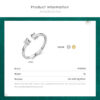 Modian Classic Real 925 Sterling Silver Irregular Sparkling Clear CZ Finger Ring For Women Charm Gold Color Wedding Fine Jewelry
