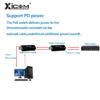 Xicom Mini RPOE 1.25G Media Converter Slot SFP Transceiver Module 5V DC Type-C input 1 SFP Slot 1 RJ45 Ethernet SFP Fiber Switch