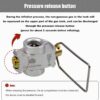 RULLINE Backpacking Fuel Transfer Device Gas Canister Refill Adapter, Portable Outdoor Gas Saver, Camping Canister Vent Valve