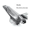 3D Metal Military J-20 J-10B SU-34 KA-50 Fighter UFO RAH-66 Helicopter DIY Handmade Assemble Model Jigsaw Puzzles
