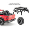 1:32 DODGE Mammoth 1000 TRX Alloy Pickup Car Model Diecast Metal Off-road Vehicle Model Sound and Light Simulation Kids Toy Gift