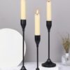 3d074c698dd9caf6 3Pcs/Set European Style Metal Holders Fashion Wedding Table Candle Stand Exquisite Candlestick Christmas Tabl