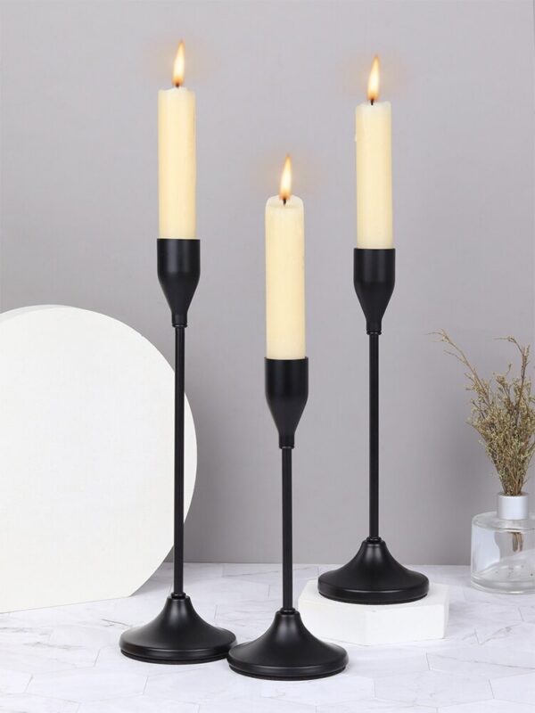 3d074c698dd9caf6 3Pcs/Set European Style Metal Holders Fashion Wedding Table Candle Stand Exquisite Candlestick Christmas Tabl