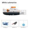 3d08094629856783 Mini RC Submarine 0.1M/s Speed Remote Control Boat Outdoor Waterproof Diving Toys Simulation Model Kids Boys Girls Birthday Gift