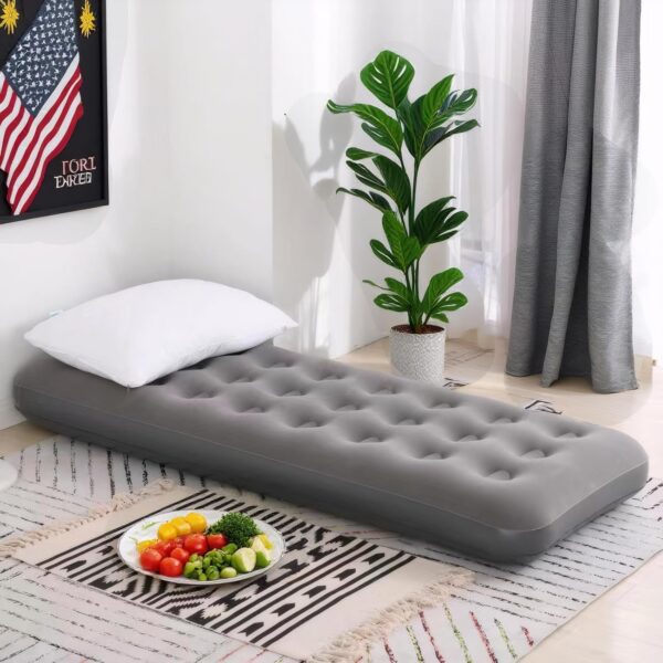 3d08641e88dddcab Foldable Inflatable air Mattress, Suitable for Indoor and Outdoor air Mattress, Thickened Waterproof, can be Used for Camping Tents (excluding Inflation Tools (Pink, Single)