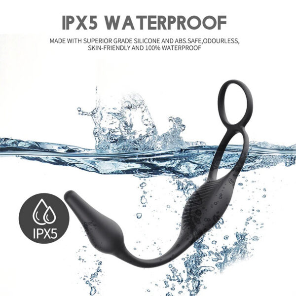 Vibrating Butt Plug Remote Control Prostate Massager Anal Vibrator with Ring Perineum Stimualtor Sex Toy for Men
