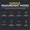 3d14dab95d2d6fb7 FNIRSI IR40 40M Smart Rangefinder Tape Measure Distance Meter Metro Laser Digital Accurate APP To Draw