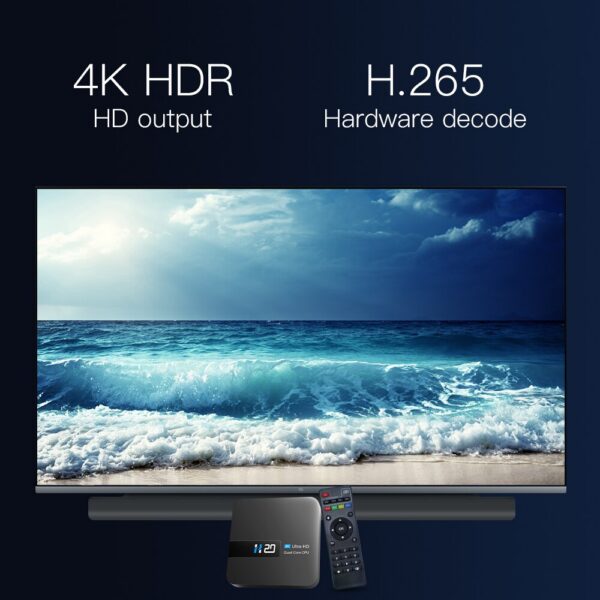 3d1d2b3316dafdf9 HONGTOP H20 Smart 10.0 2GB 16GB 4K HD H.265 Media Player TV Android 3D Play Store Very Fast 1080P Set Top Box