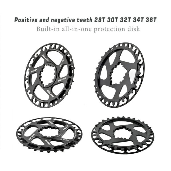 GOLDIX Children Bicycle Crankset 110/127/140/150/155/160mm Crank with Protective Disc 30T 32T Chainwheel Kids Bike Accessories