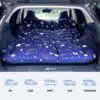 SUV Air Mattress Camping Bed Cushion Pillow, Inflatable, Car Portable Bed Back Seat (Starry Blue)