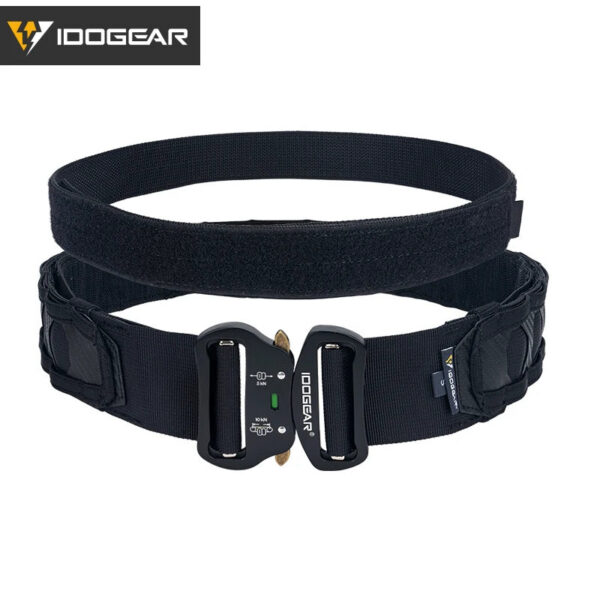 3d3f121a87873746 IDOGEAR Tactical Belt 2 Inch MOLLE Belt Quick Release Metal Buckle Gear 3429