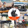 3d40534992435fc2 2025 Upgraded 2-Burner Folding Propane Camp Stove - 16K BTU Portable Camping Stove w/Piezo Ignition, Griddle & Carry Bag for Tailgating, Barbecue (Blue)