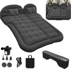 3d4502b30a5e1162 Auto Luftmatratze SUV Aufblasbare Matratze mit Pumpe MPV Air Bett Camping Auto Kissen Dickere Rücksitz Luftmatratze mit Zwei Kissen Für Camping Reisen Hinterhof Strand