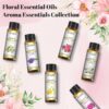 3d4d48cef62e2d05 EUQEE 6 Bottles Floral Series Essential Oils Set For Diffuser Candle Making-Rose Lavender Ylang Ylang Jasmine Geranium Chamomile