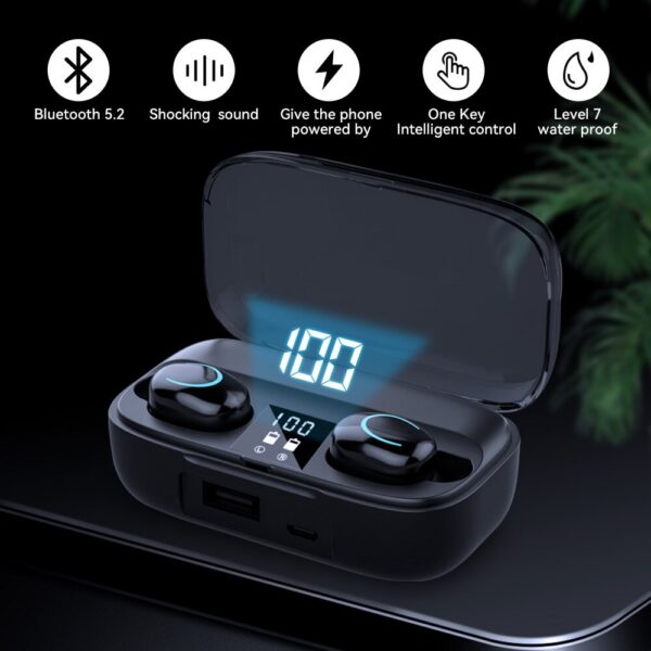 Wireless Bluetooth Smart Touch Control Play Headphones Active Noise Removal For Sport X10